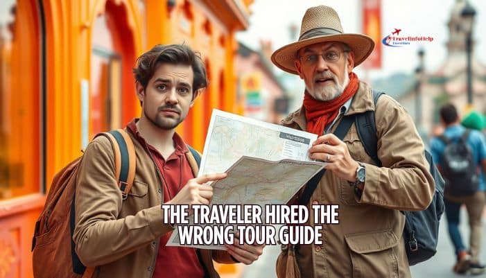 the traveler hired the wrong tour guide