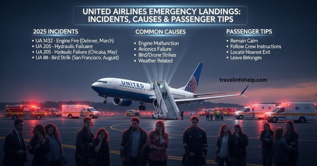 united airlines flight emergency landing